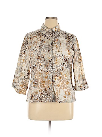 Studio Works 3/4 Sleeve Button-Down Shirt (view 1)