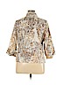 Studio Works Tan 3/4 Sleeve Button-Down Shirt Size XL (petite) - photo 2