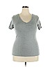 A New Day 100% Cotton Gray Short Sleeve T-Shirt Size XXL - photo 1