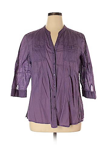 Eddie Bauer 3/4 Sleeve Button-Down Shirt (view 1)