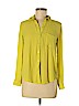 Forever 21 100% Polyester Yellow Long Sleeve Blouse Size S - photo 1