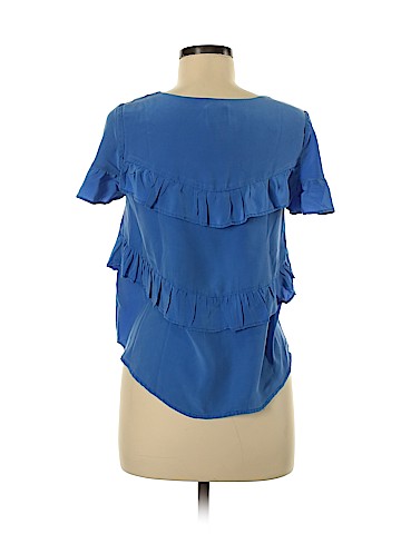 HD in Paris Short Sleeve Silk Top (view 2)