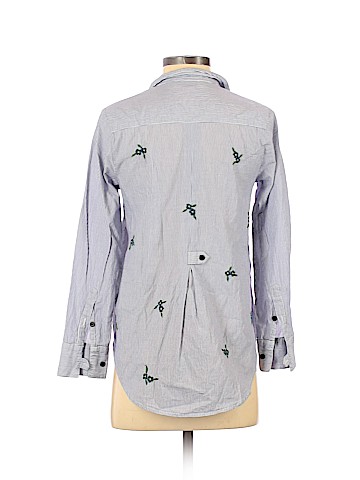Topshop Long Sleeve Button-Down Shirt (view 2)