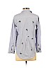 Topshop 100% Polyester Blue Long Sleeve Button-Down Shirt Size 2 - photo 2