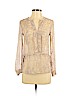 H&M 100% Polyester Ivory Long Sleeve Blouse Size 4 - photo 1