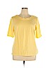 Talbots 100% Pima Cotton Yellow Short Sleeve Top Size XL - photo 1