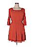 Lane Bryant 100% Rayon Orange Casual Dress Size 14 Plus (1) - photo 1