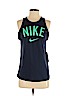 Nike 100% Polyester Blue Active Tank Size S - photo 1