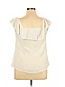 Vanilla Star 100% Rayon Ivory Short Sleeve Top Size XL - photo 2