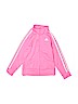 Adidas 100% Polyester Stripes Pink Track Jacket Size 5 - photo 1