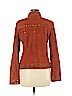 Tres Jolie 100% Leather Orange Leather Jacket Size M - photo 2