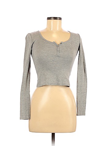 Topshop Long Sleeve Henley (view 1)