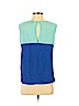Forever 21 100% Polyester Blue Sleeveless Blouse Size S - photo 2