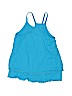 Justice Solid Blue Sleeveless Top Size 5 - photo 2