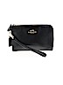 Coach 100% Leather Black Leather Wristlet One size - photo 1