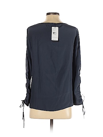 Lafayette 148 New York Long Sleeve Silk Top (view 2)
