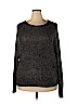 Ava & Viv Black Pullover Sweater Size 2X - photo 1