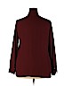 Mossimo 100% Polyester Burgundy Long Sleeve Blouse Size XXL - photo 2