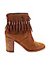 Yellow Box Brown Ankle Boots Size 9 - photo 1