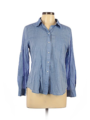 Ann Taylor Long Sleeve Button-Down Shirt (view 1)