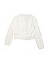 Carter's 100% Cotton Solid White Cardigan Size 8 - photo 2