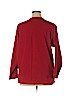 Lands' End 100% Polyester Red Long Sleeve Henley Size 14 - 16 - photo 2