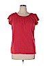 Ann Taylor LOFT Red Short Sleeve Top Size XL - photo 1