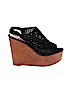 Bamboo Black Wedges Size 9 - photo 1