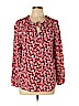 Old Navy 100% Rayon Red Long Sleeve Blouse Size L - photo 1