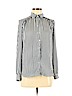 H&M 100% Polyester White Long Sleeve Button-Down Shirt Size 2 - photo 1