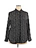 Mossimo 100% Polyester Black Long Sleeve Blouse Size XXL - photo 1