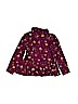 Old Navy 100% Cotton Floral Burgundy Long Sleeve Button-Down Shirt Size 3T - photo 2