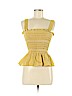 Urban Outfitters 100% Cotton Yellow Sleeveless Blouse Size M - photo 1