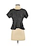 Lush Black Short Sleeve Top Size S - photo 1
