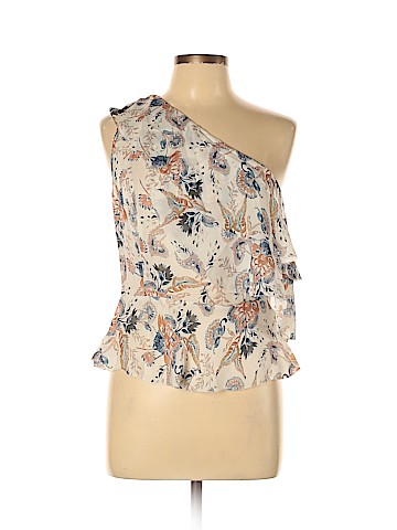 Intermix Sleeveless Silk Top (view 1)