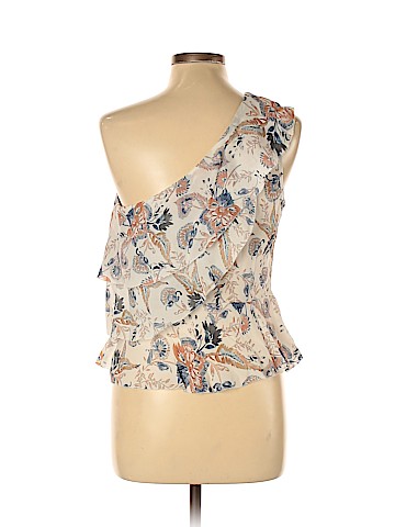 Intermix Sleeveless Silk Top (view 2)