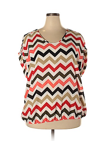 Roz & Ali Short Sleeve Blouse (view 1)