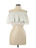 One Way Ivory Short Sleeve Blouse Size 10 - photo 1