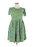 Lularoe 100% Polyester Green Casual Dress Size 2X - photo 1