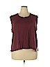 Madewell 100% Cotton Burgundy Sleeveless Top Size 3X - photo 1