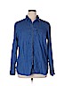 Old Navy 100% Cotton Blue Long Sleeve Button-Down Shirt Size XL - photo 1