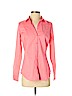 Worthington Plus Pink Long Sleeve Button-Down Shirt Size 4 - photo 1