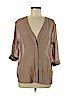 ALLSAINTS 100% Cotton Tan 3/4 Sleeve Blouse Size 6 - photo 1