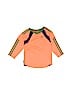 Adidas 100% Polyester Stripes Orange Active T-Shirt 9-12 MO / 12 MO - photo 1