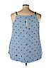 Michel Studio 100% Polyester Blue Sleeveless Blouse Size 22 - photo 2