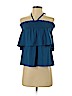Rebecca Minkoff Blue Short Sleeve Top Size XS - photo 1