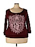 Libian Burgundy Pullover Sweater Size 3X - photo 1