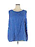 rsvp by TALBOTS 100% Polyester Blue Sleeveless Blouse Size 3X - photo 1