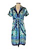 Nicole Miller 100% Silk Blue Casual Dress Size 4 - photo 1
