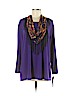 Rebecca Malone Purple 3/4 Sleeve Top Size 1X - photo 1